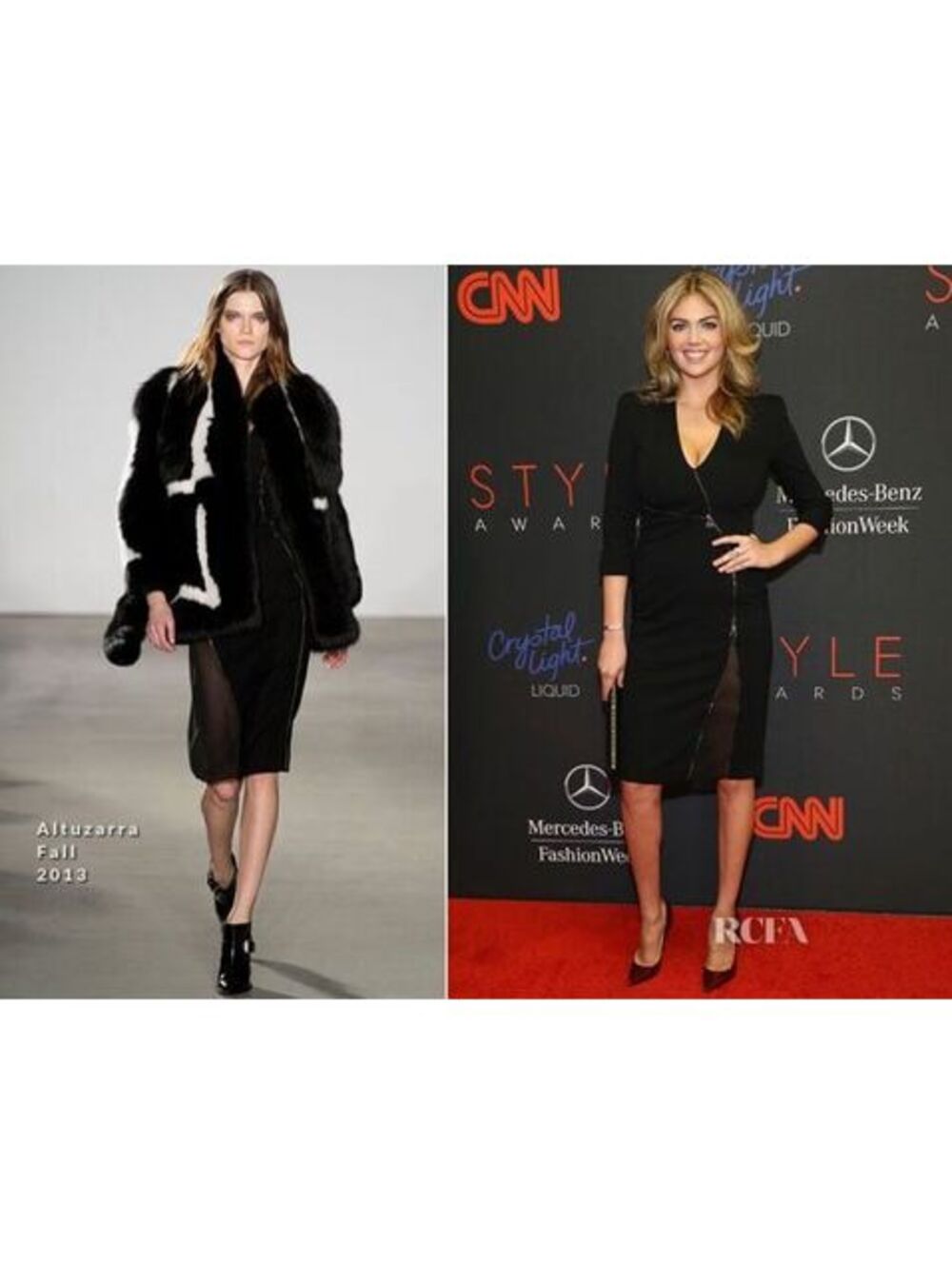 Altuzarra PF13 “Walker” Midi Dress ASO Kate Upton FR 34 US 0